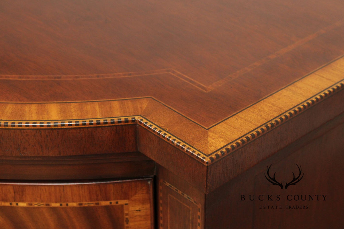 Baker Stately Homes Collection Bowfront Mahogany Sideboard