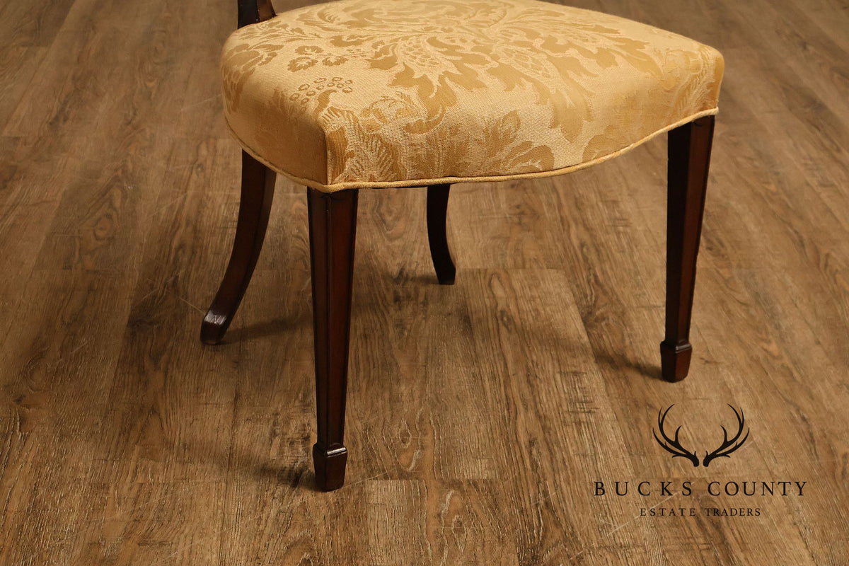 Antique Hepplewhite Style Set Of 8 Mahogany Dining Chairs