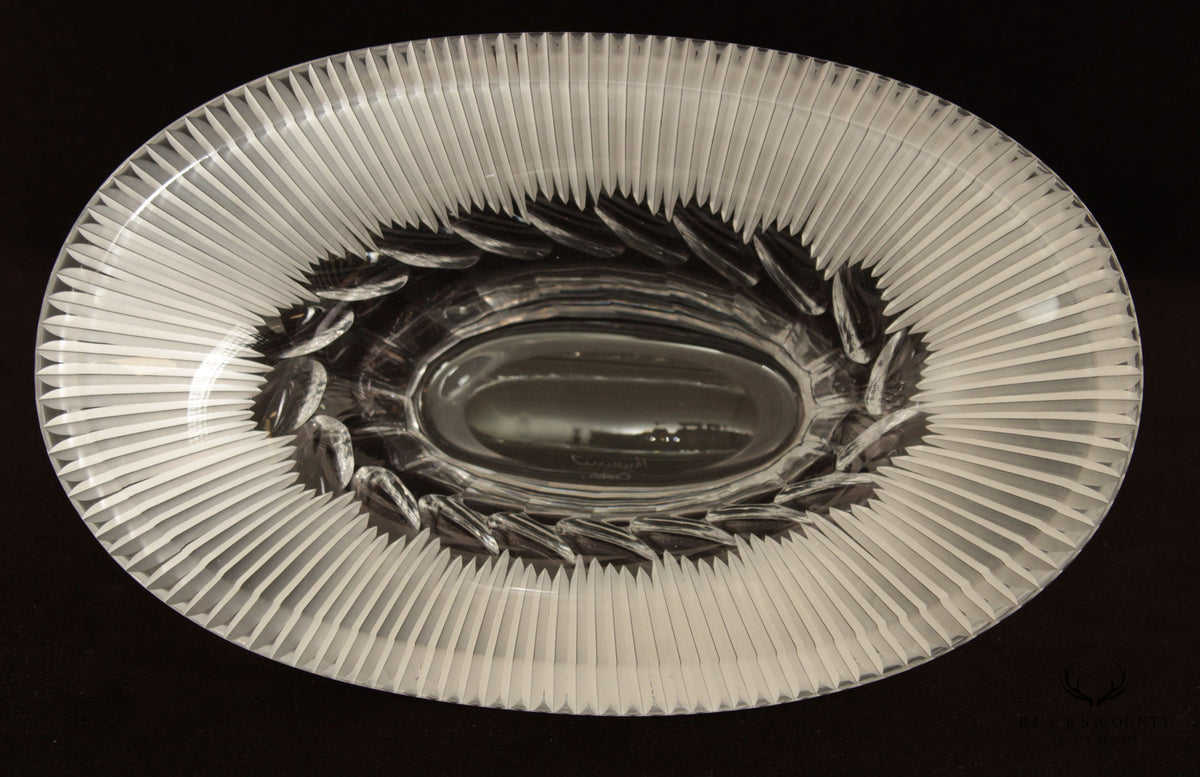 Ceska Czech Cut Glass or Crystal Bowl