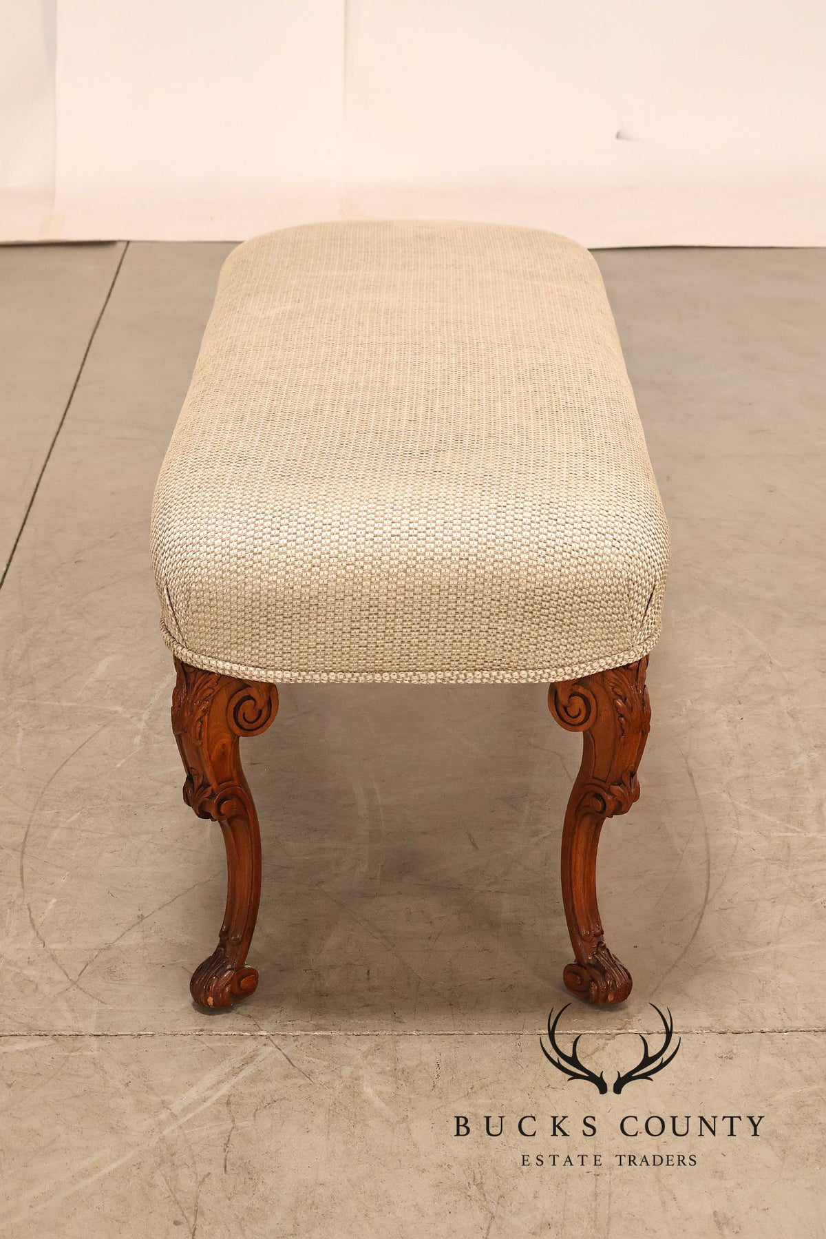 Italian Provincial Style Carved Bench