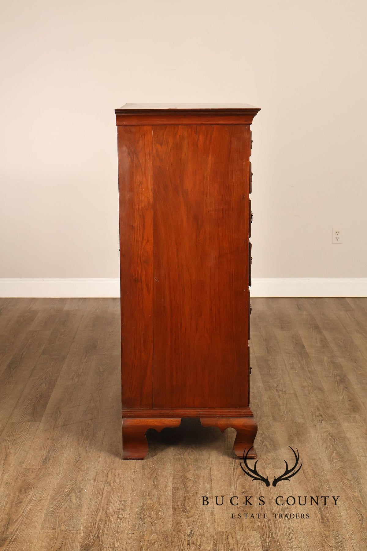 Antique Chippendale Walnut Eight-Drawer Tall Chest