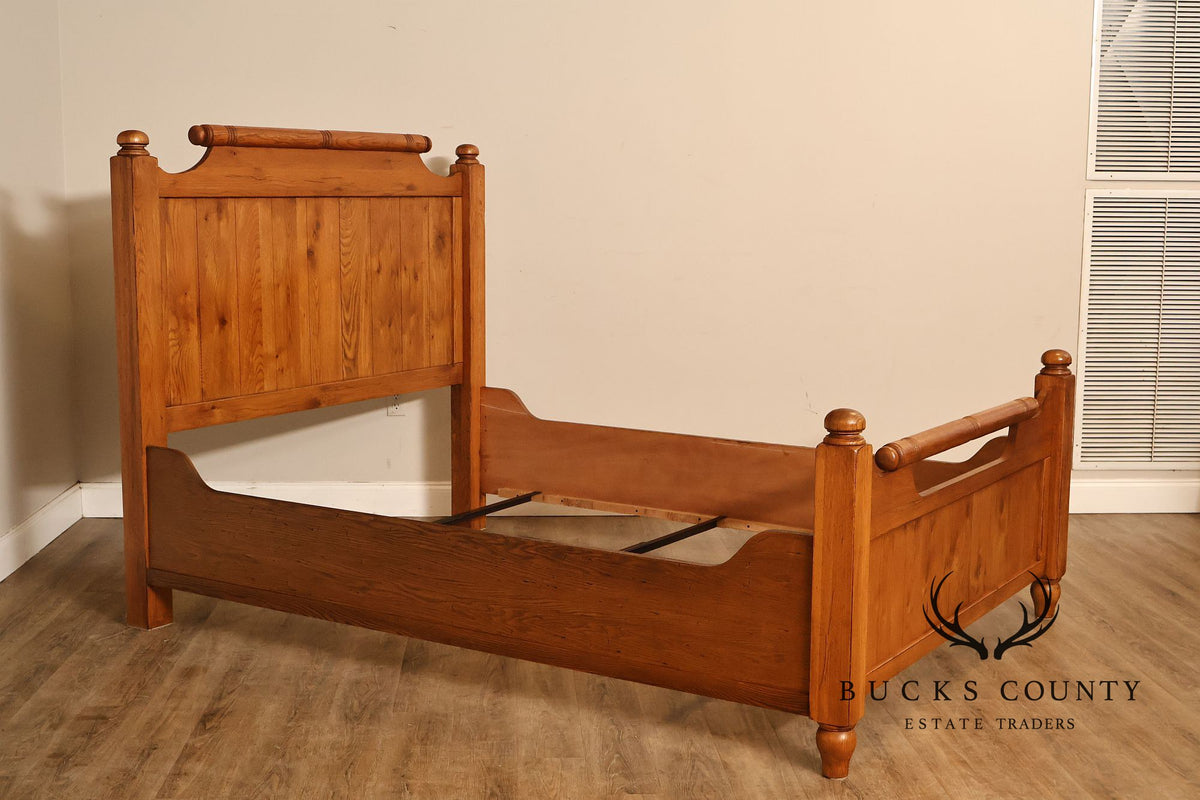 Broyhill Attic Heirlooms Country Style Queen Oak Bed Frame