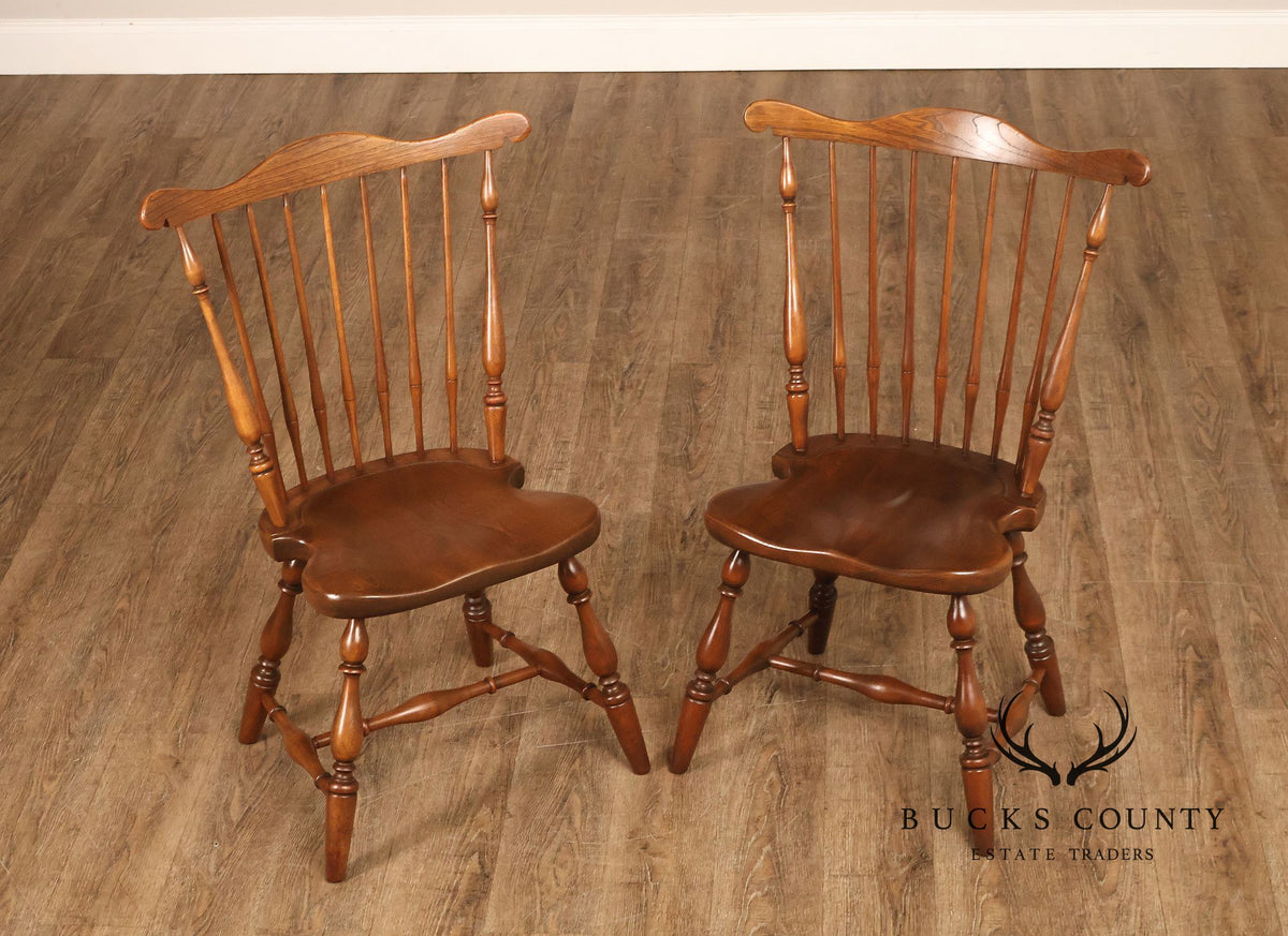 Harden Pair of Mixed Woods Windsor Side Dining Chairs