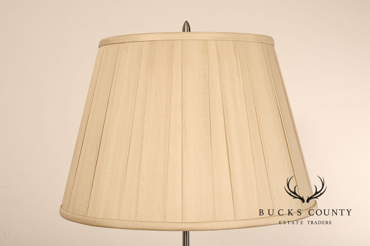 Restoration Hardware Adjustable Height Steel Floor Lamp