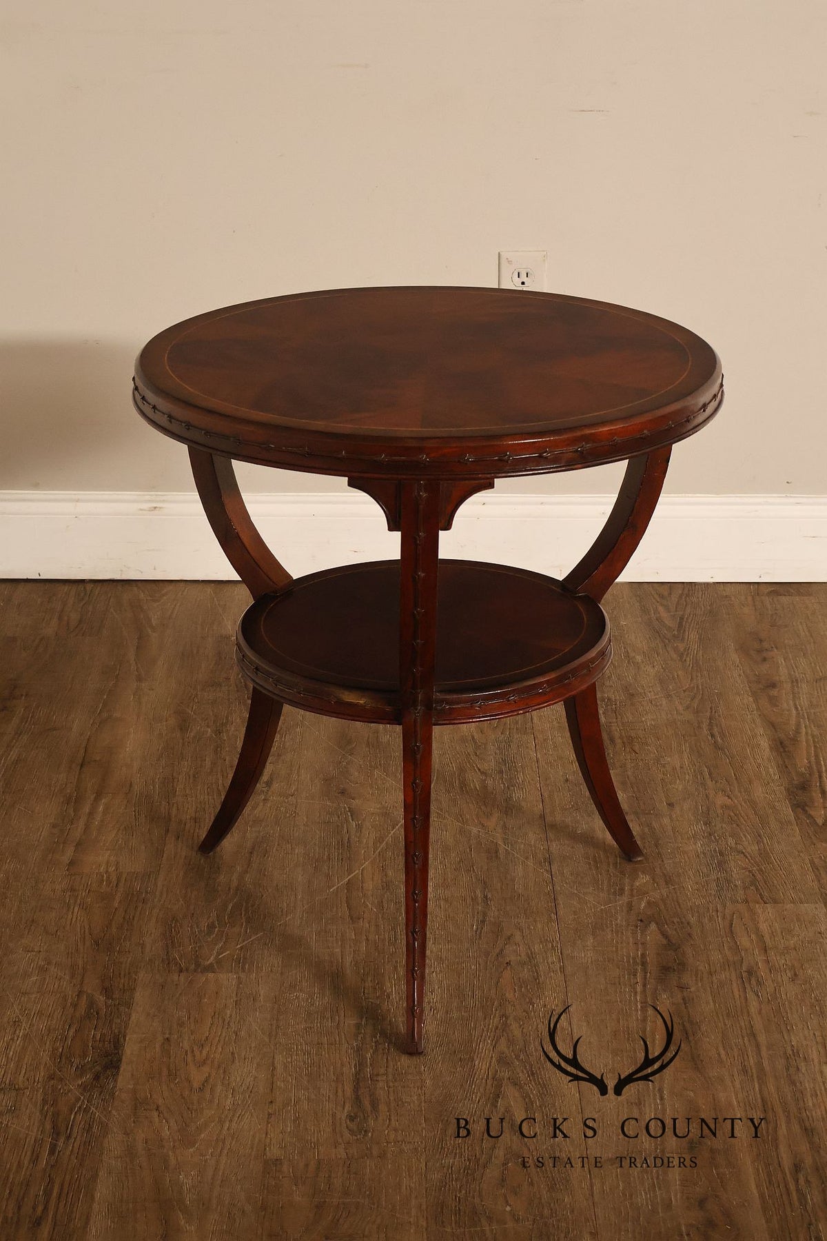 Jonathan Charles Buckingham Collection Empire Style Mahogany Lamp Table