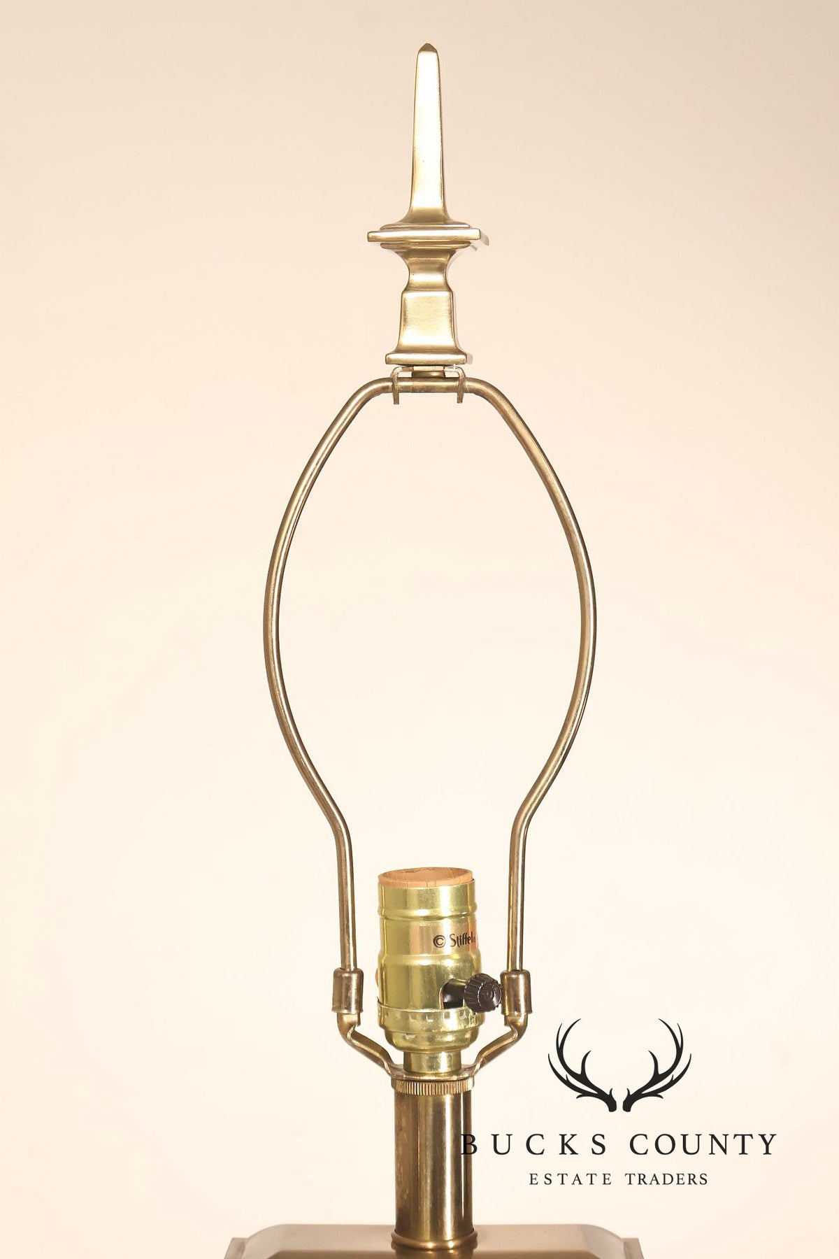 Stiffel Asian Inspired Embossed Metal Table Lamp