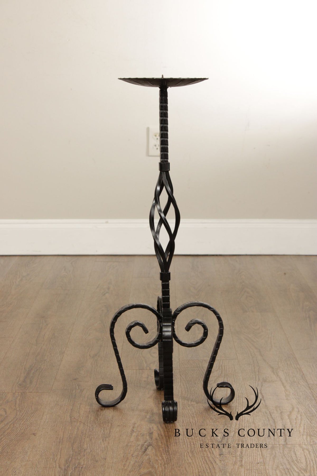 Vintage Wrought Iron Candlestand