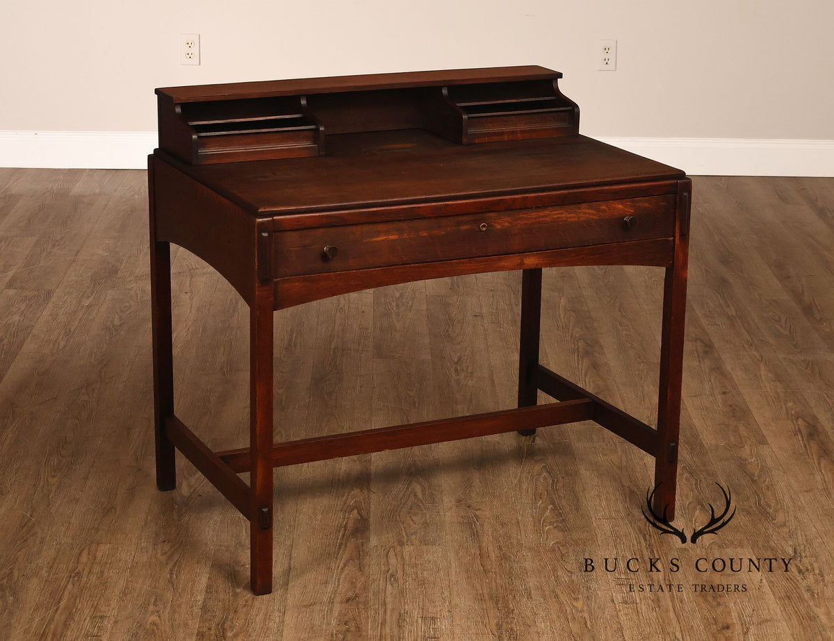 Limbert Antique Arts & Crafts Oak Writing Desk #492 1/4