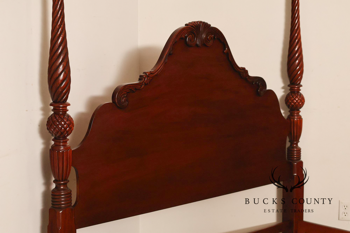 Lexington Furniture Vestiges Of The Past Queen Size Mahogany Poster Bed