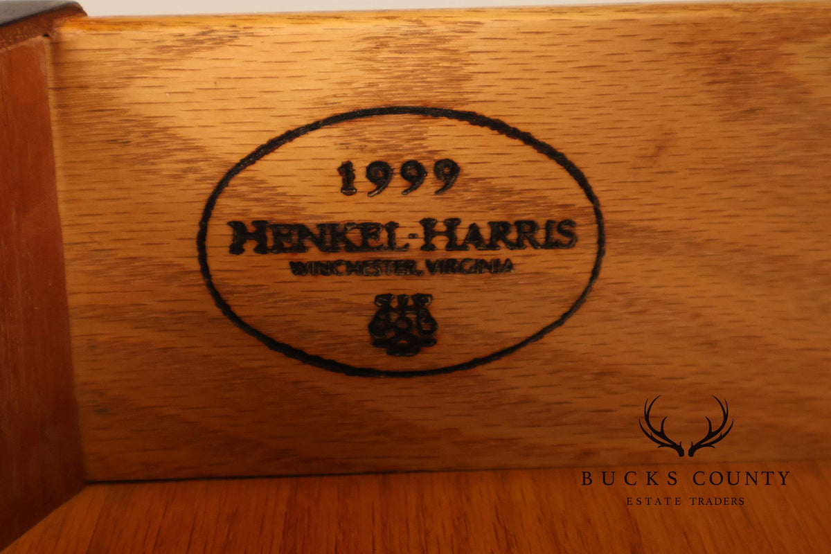 Henkel Harris Mahogany Demilune Console Cabinet Console
