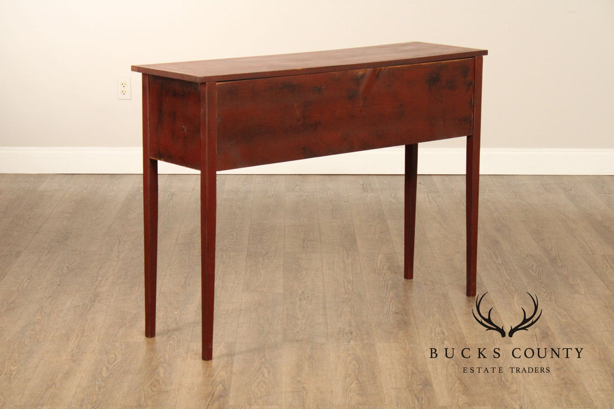 Primitive Style Distress Painted Sideboard or Console