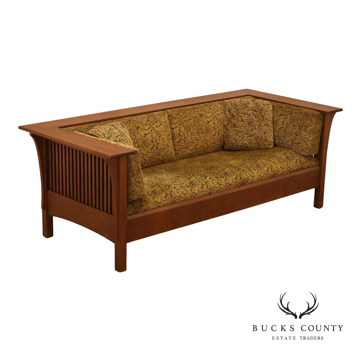 Stickley Mission Collection Oak Prairie Settle