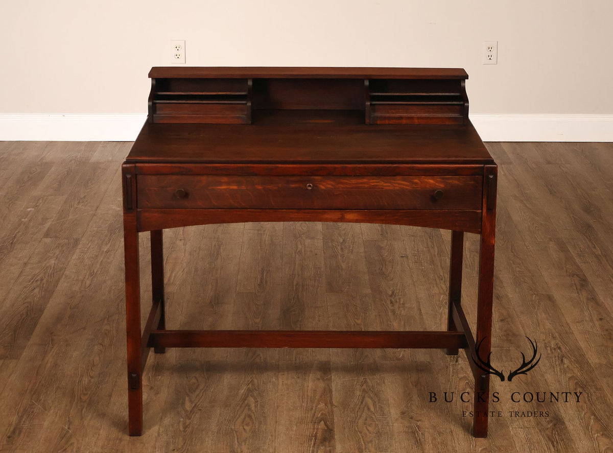 Limbert Antique Arts & Crafts Oak Writing Desk #492 1/4