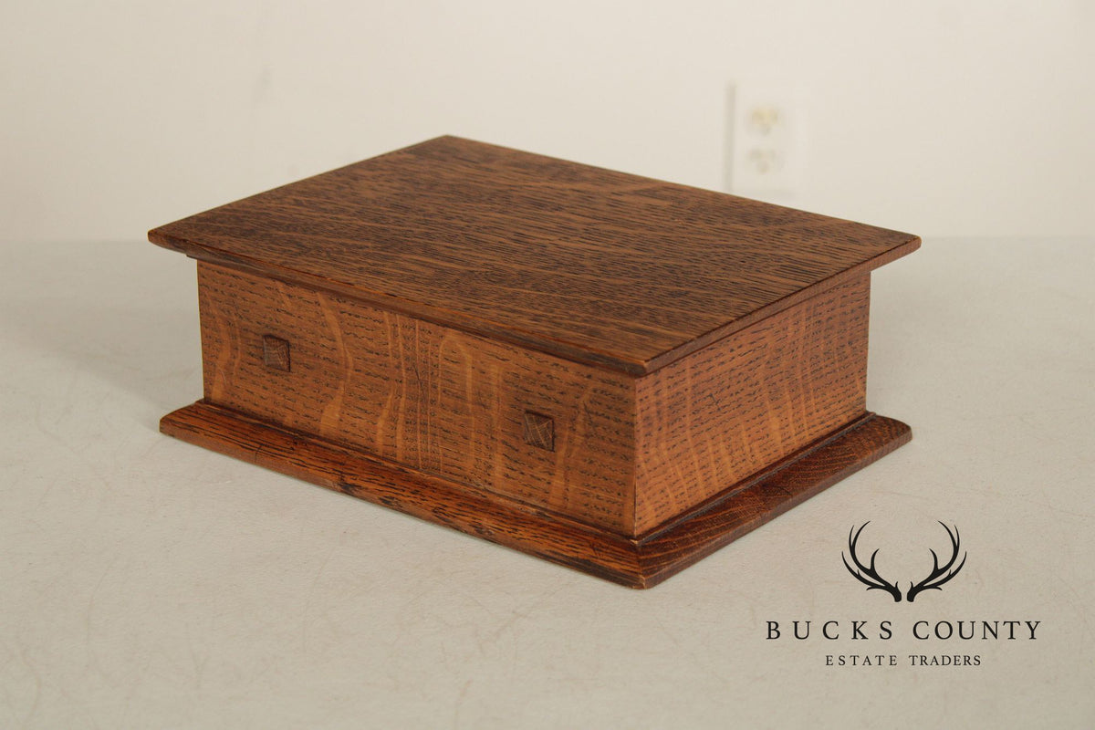Stickley Mission Collection Oak Desk Box