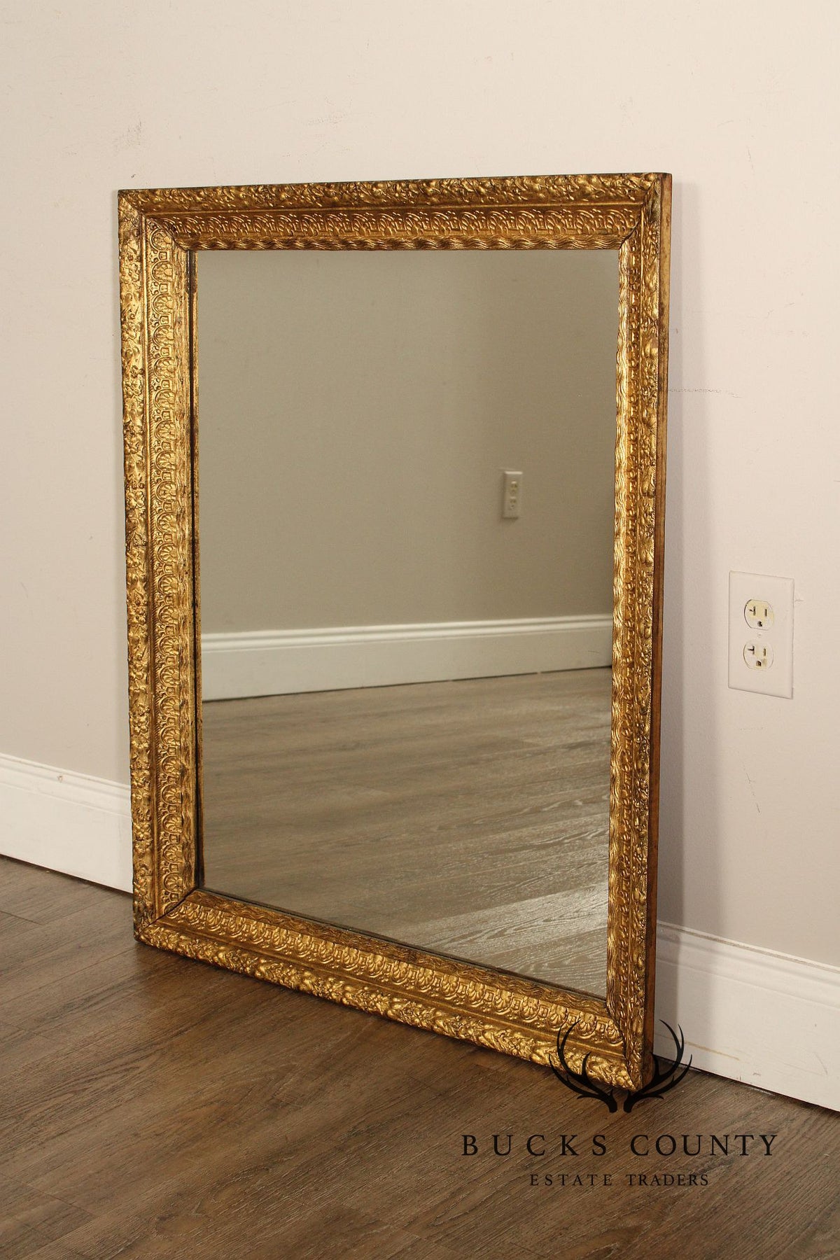 French Rococo Style Giltwood Carved Wall Mirror