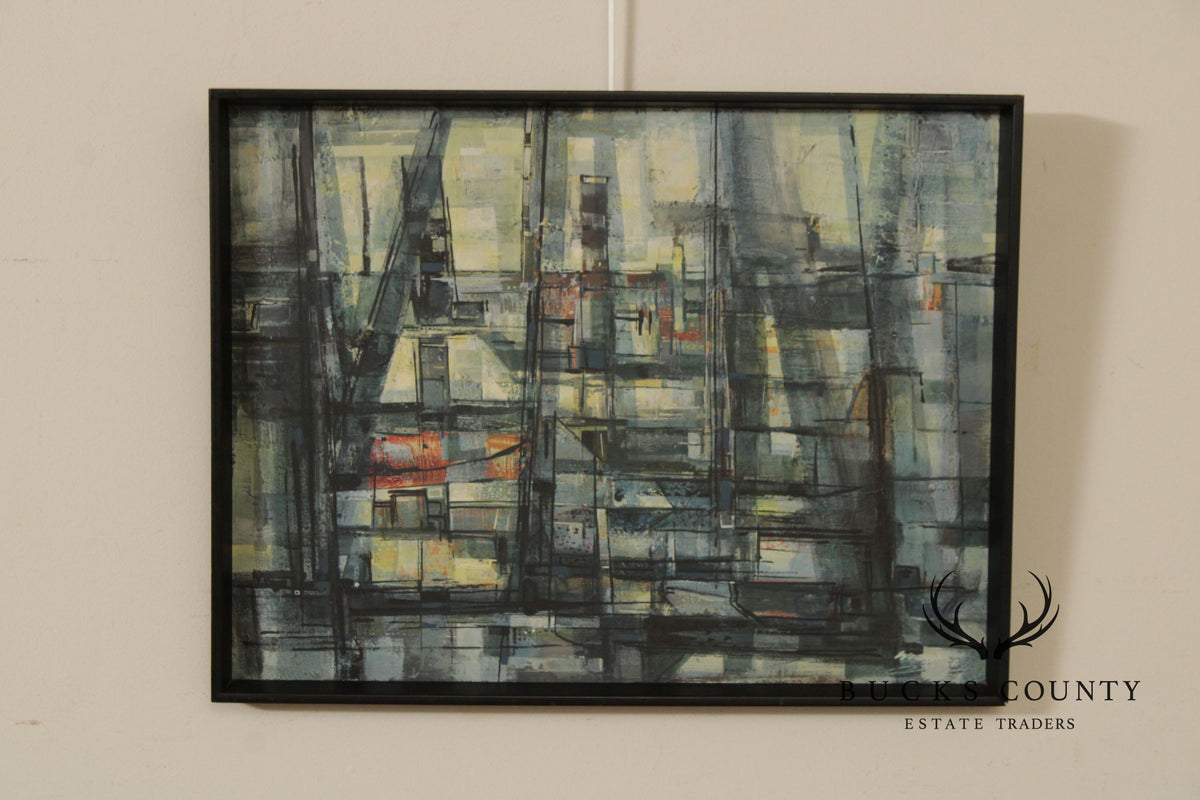 Mervyn Woodrow Modernist Oil Painting