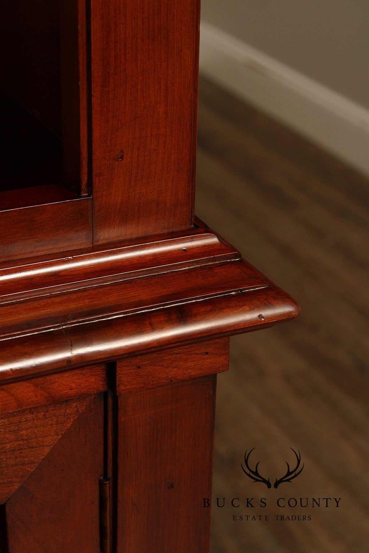 Italian Fiorini Two-Part Bookcase Library Cabinet