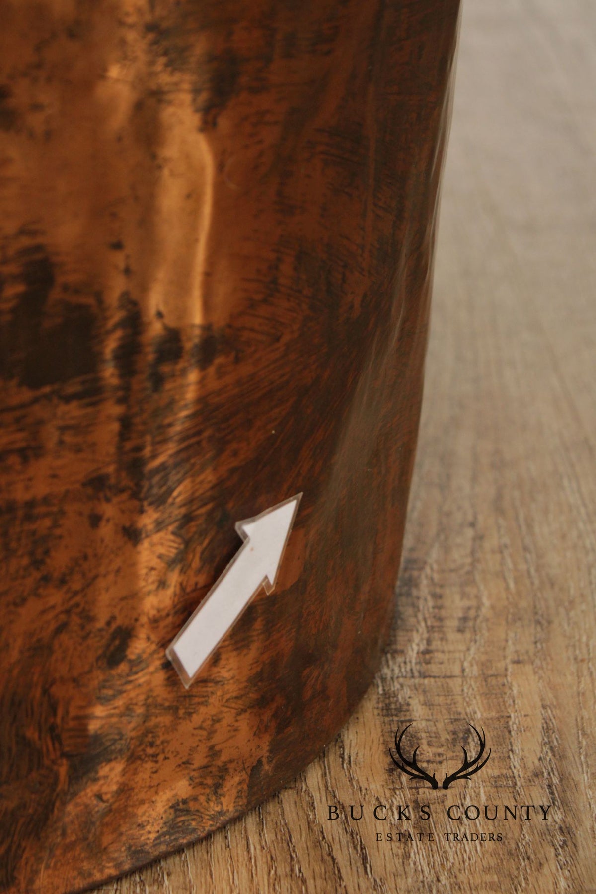 Antique Primitive Dovetailed Copper Kettle