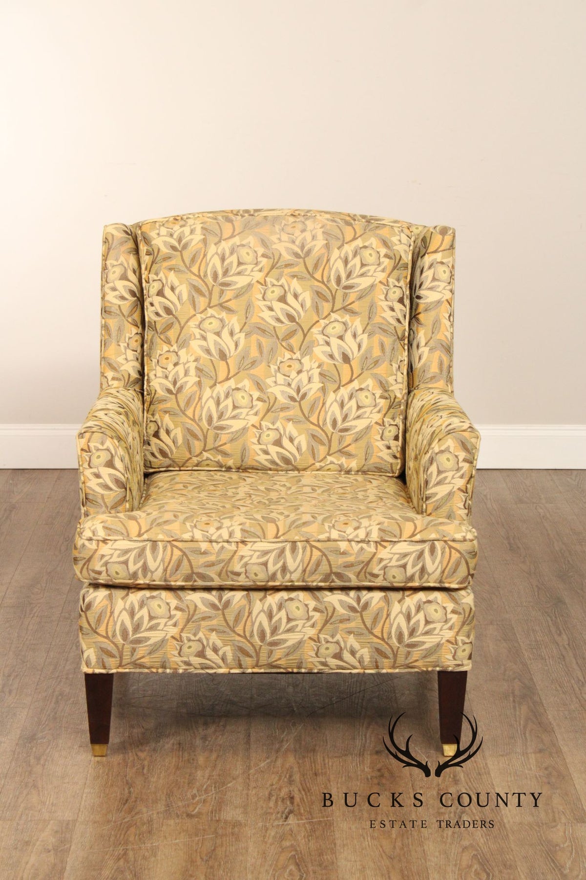 Vintage Pair of Upholstered Lounge Armchairs