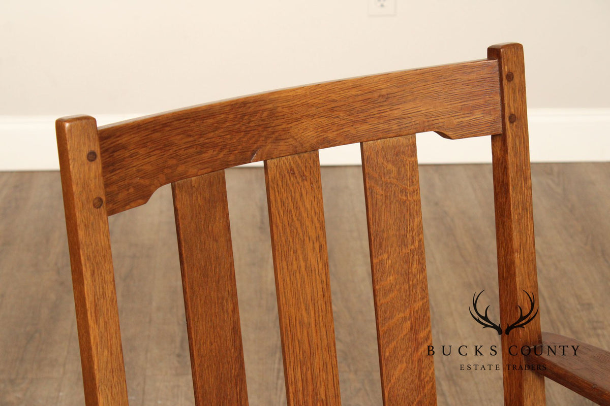 Limbert Antique Mission Oak Armchair