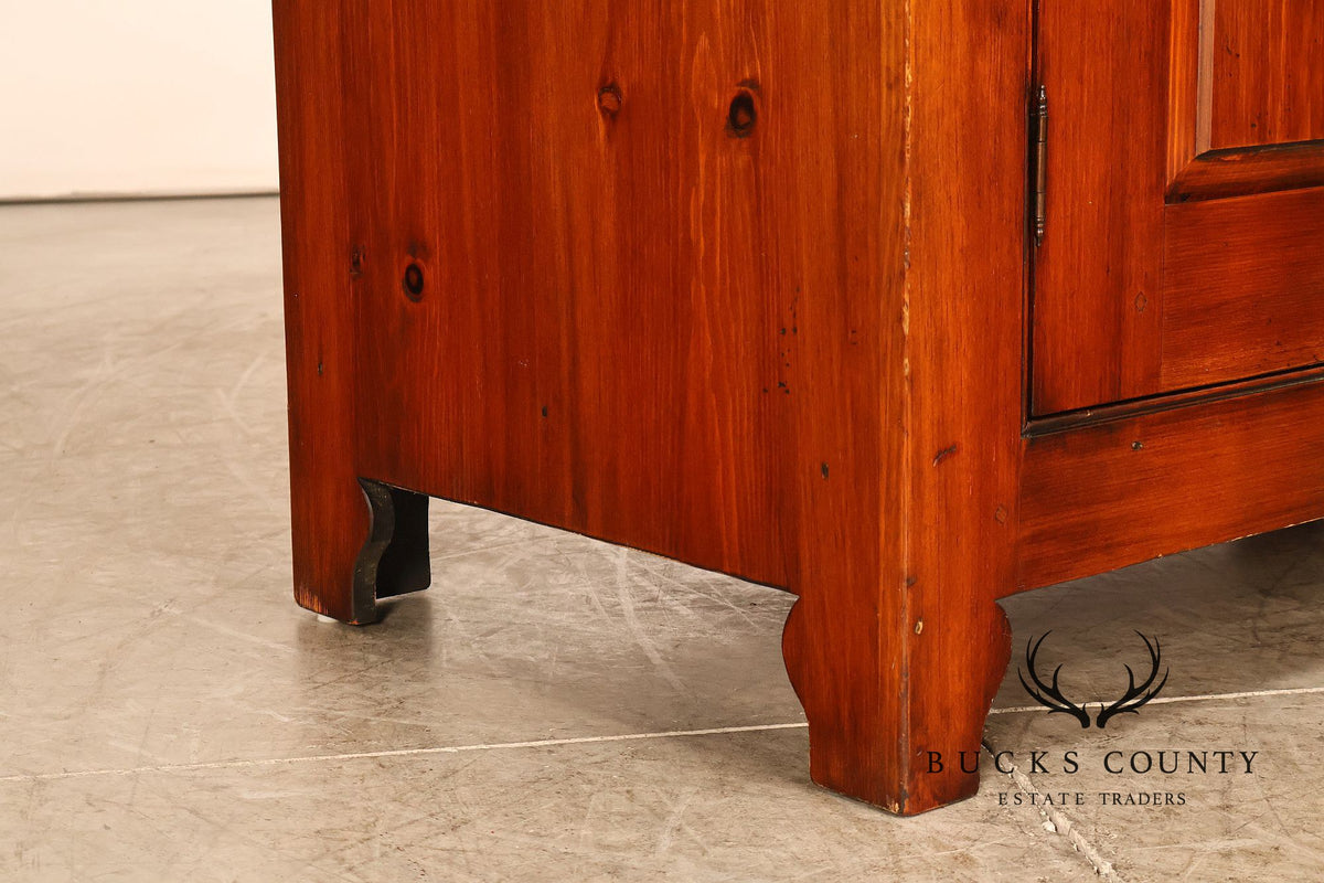 William Draper Cabinetmaker Rustic Pine Armoire