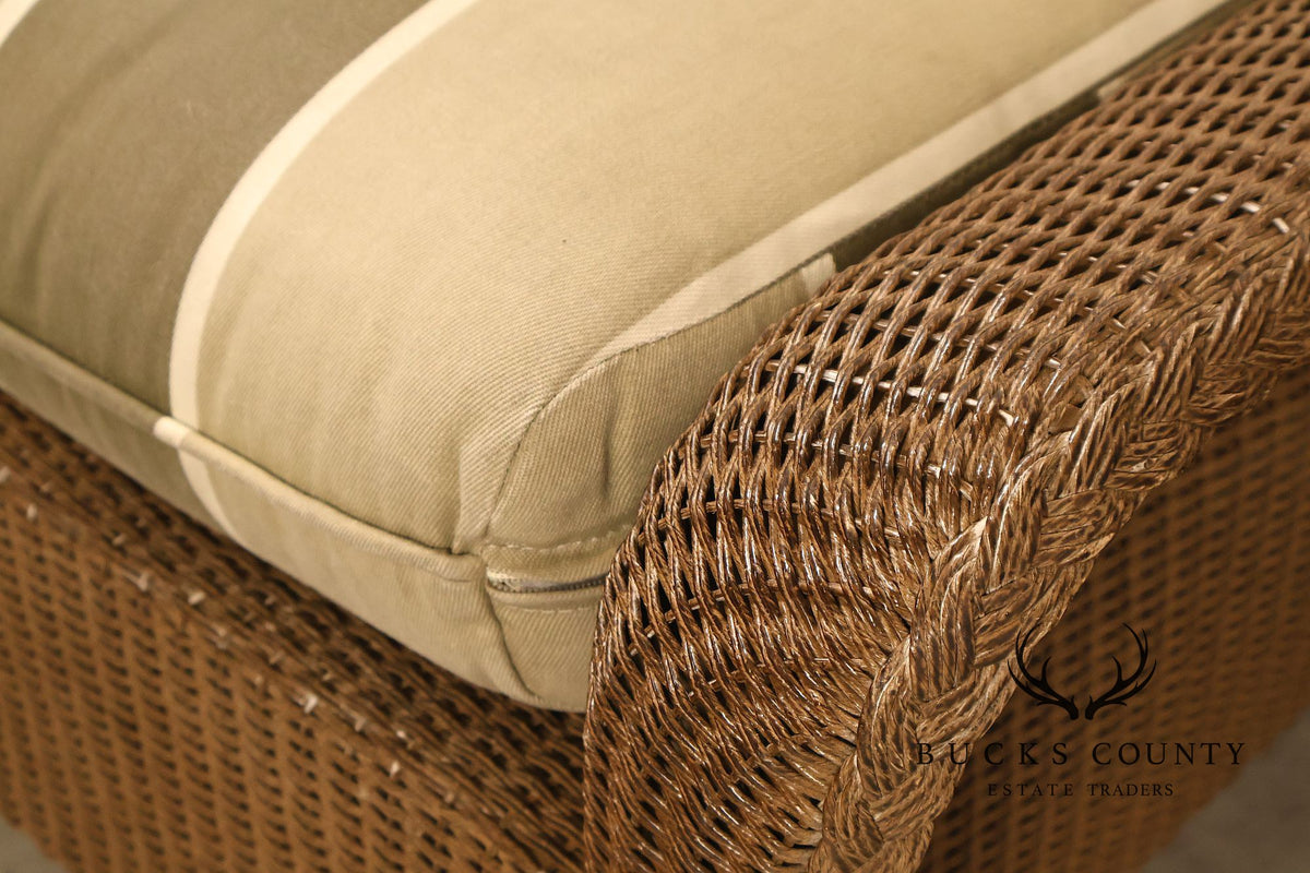Lloyd Flanders 'Reflections' Outdoor Wicker Ottoman