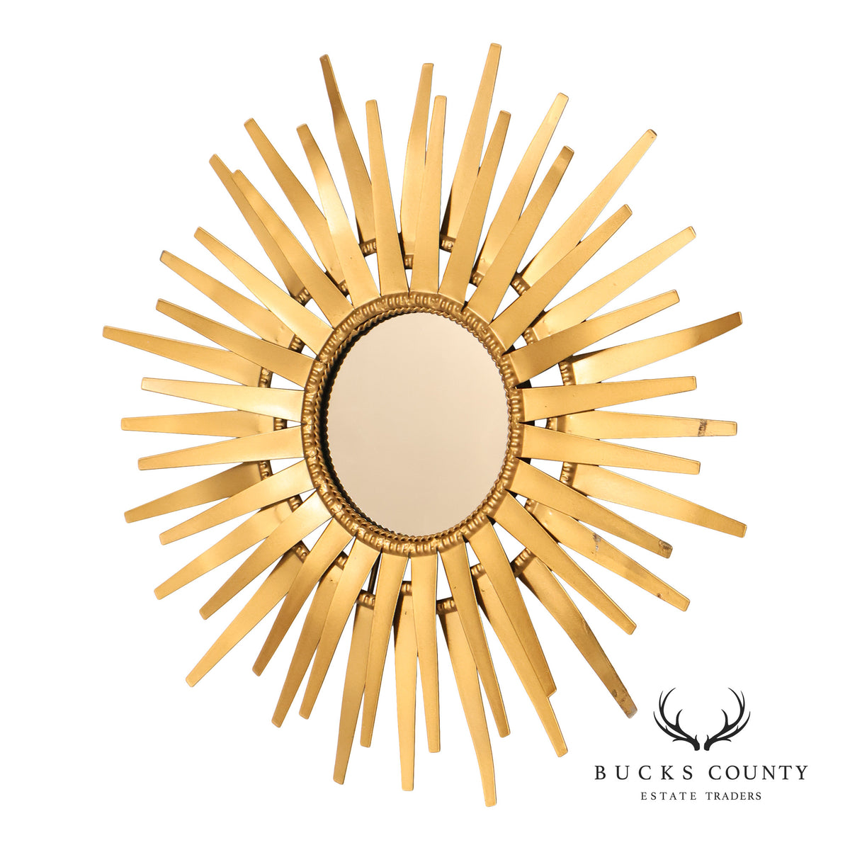 Mid Century Modern Style Sunburst Accent Mirror
