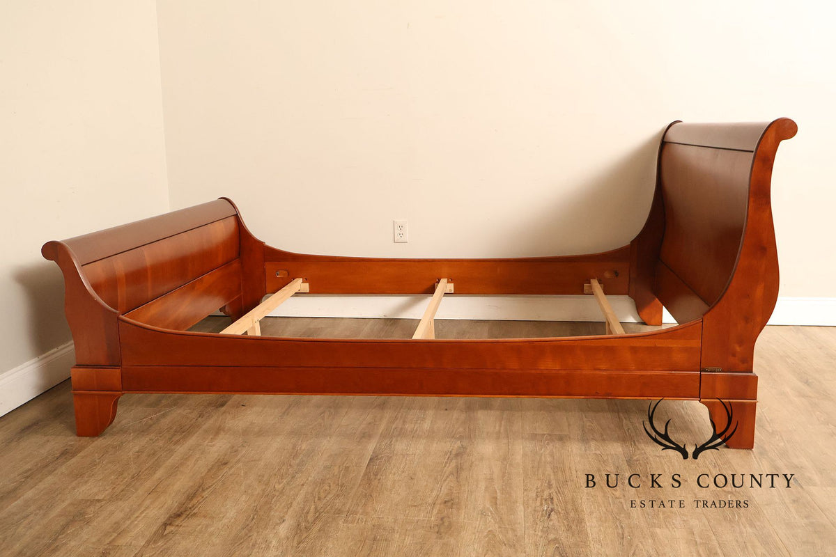 Grange Furniture French Louis Philippe Style Cherry Queen Sleigh Bed