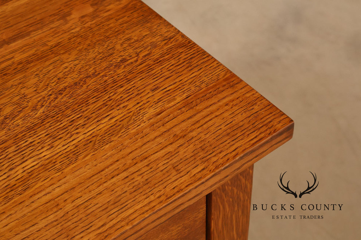 Stickley Mission Collection Oak Spindle Writing Desk