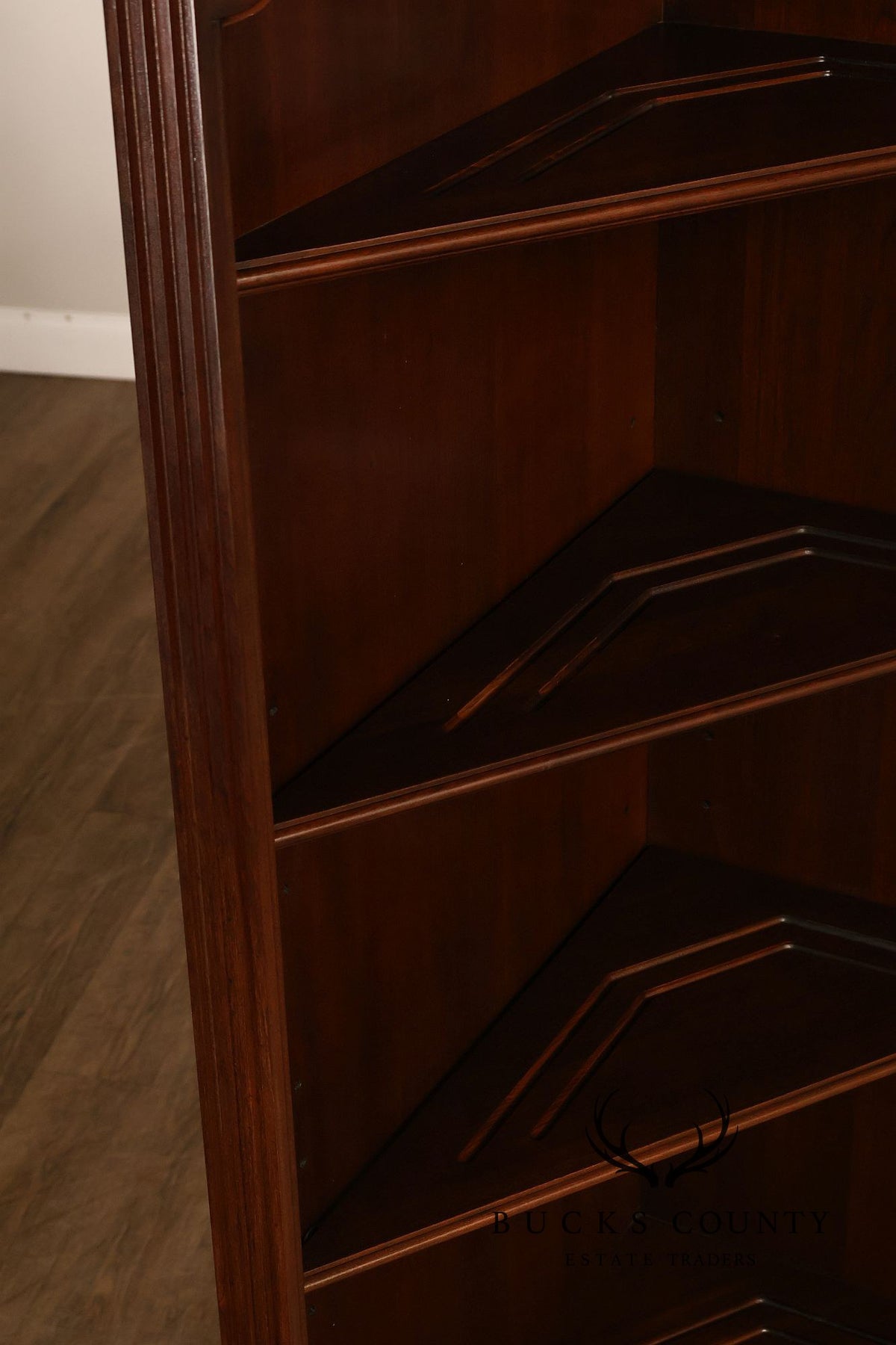Ethan Allen Georgian Court Cherry Corner Bookcase