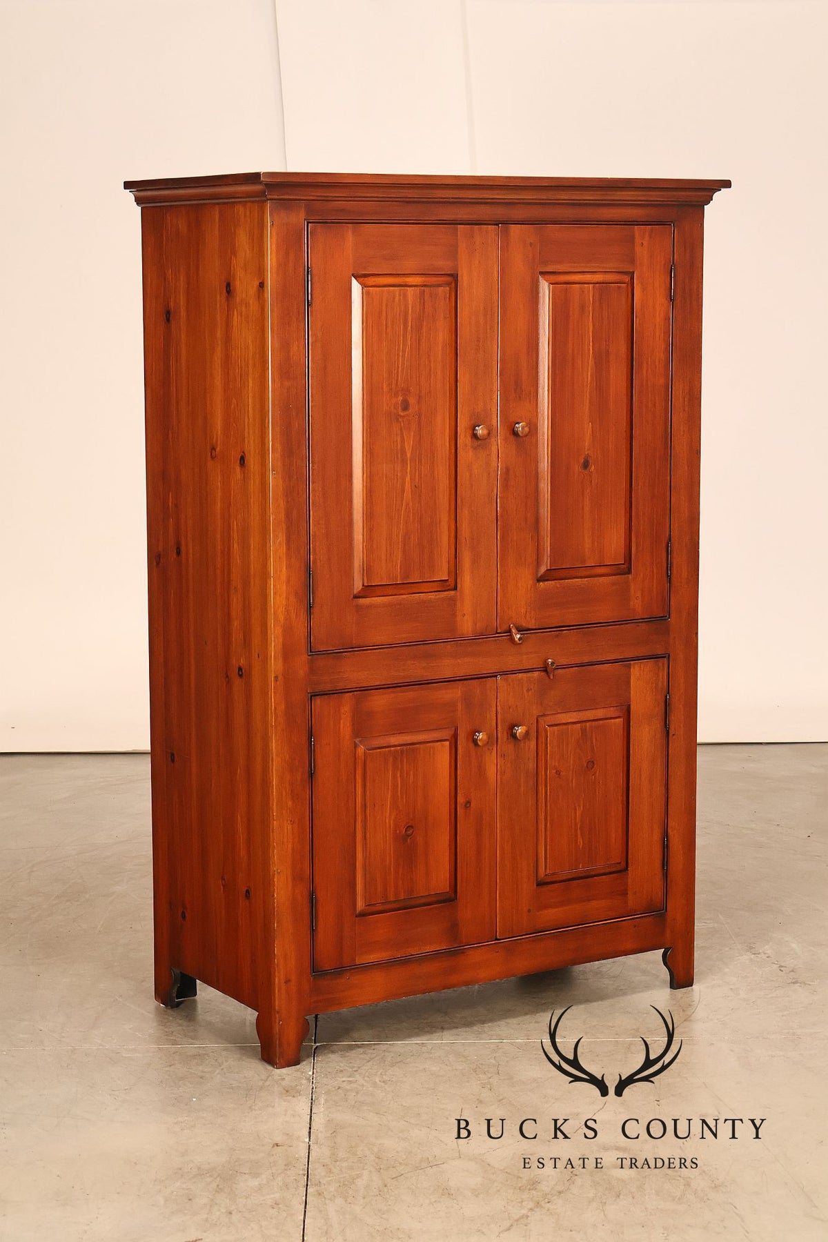 William Draper Cabinetmaker Rustic Pine Armoire