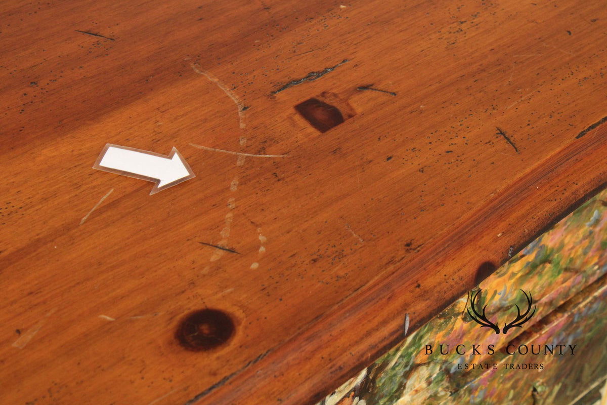Habersham Claude Monet Collection Hand Painted French Provincial Chest Of Drawers