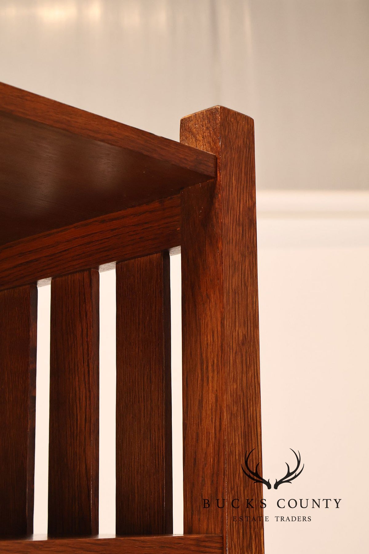 Stickley Mission Collection Oak Open Bookcase