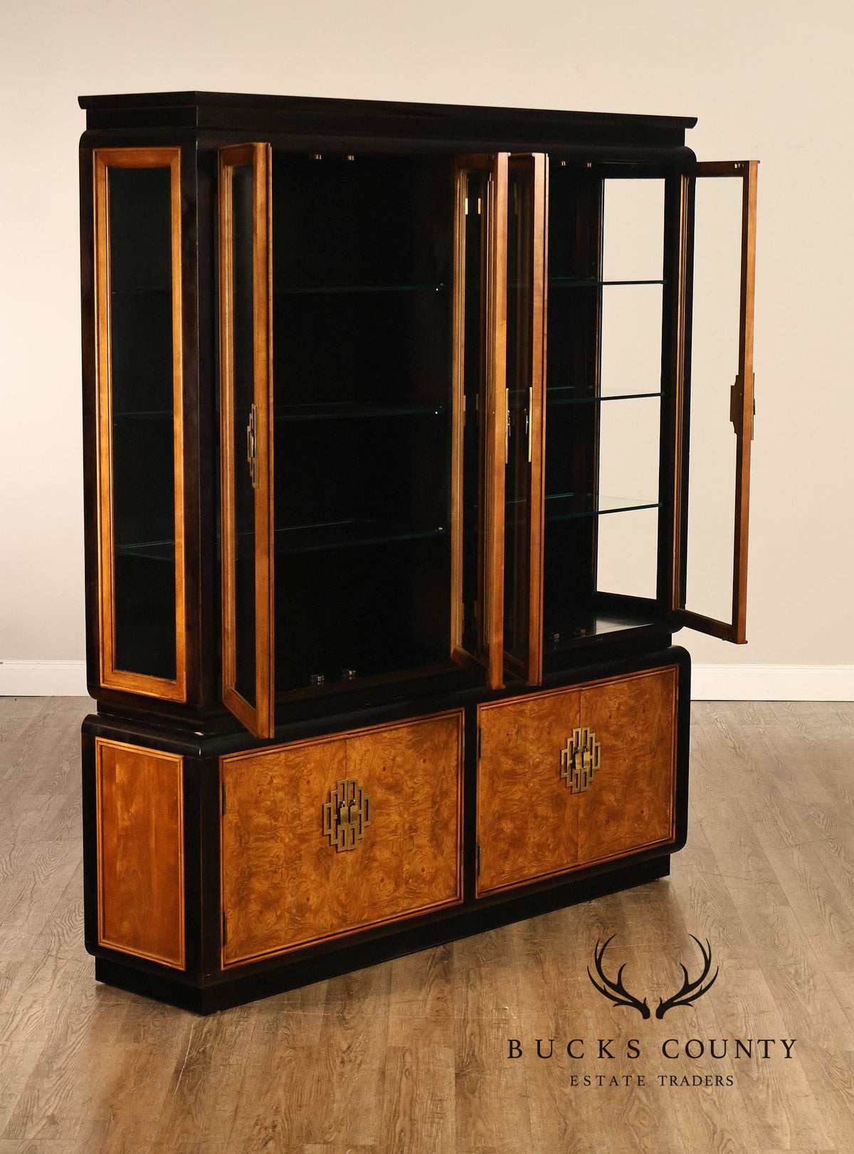 Century Furniture 'Chin Hua' Two Piece China Cabinet