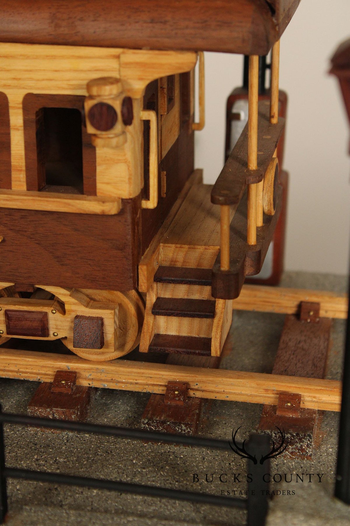 Philip Jacoby Carved Wood Model Train