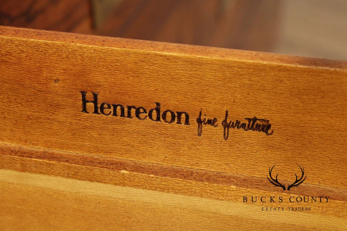 Henredon 'Scene One' Campaign Style Walnut Chest of Drawers