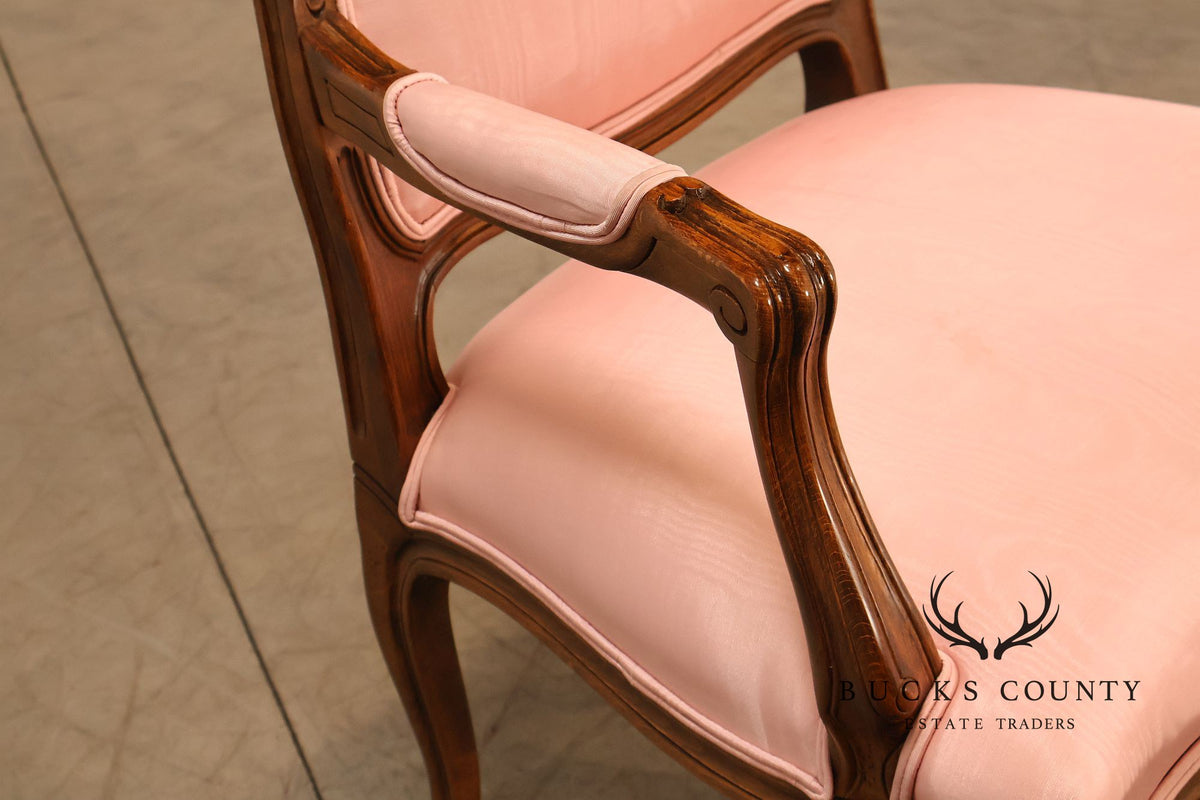 Ethan Allen French Louis XV Style Fauteuil Armchair