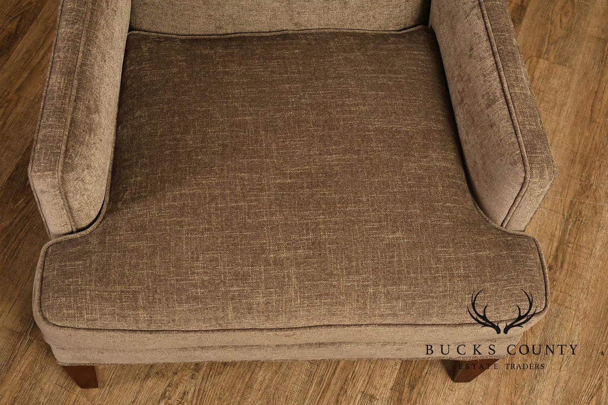 Hickory White Transitional Style Pair of High Back Wing Chairs