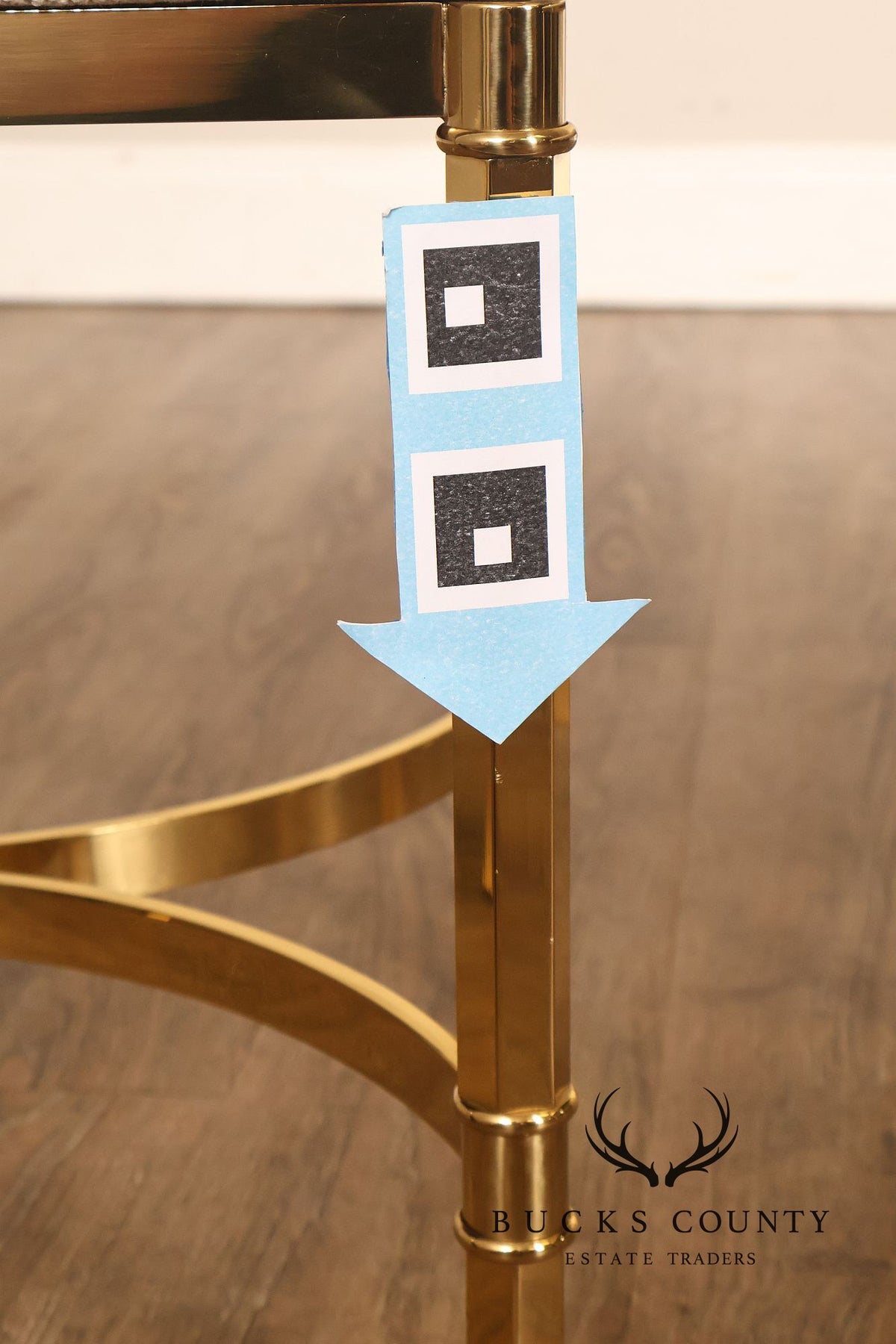 Italian Modern Pair of Sculpted Brass Ottomans