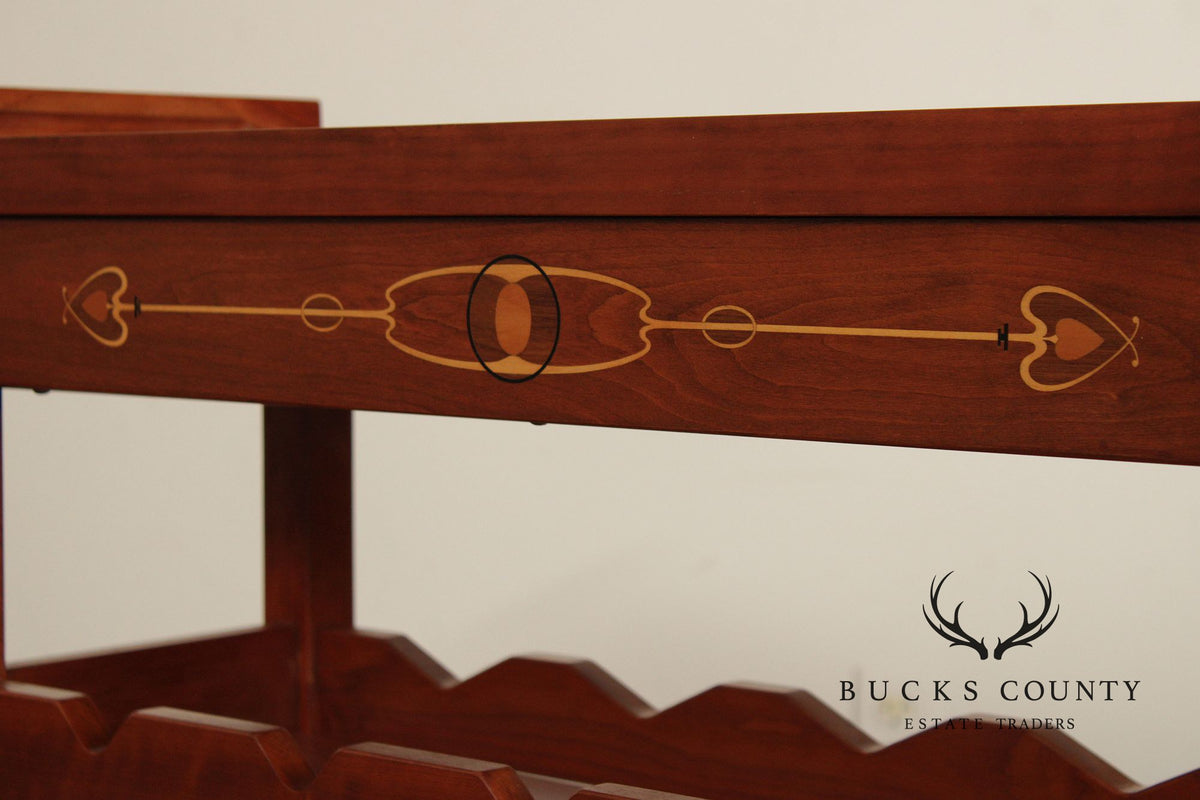 Stickley Mission Collection Cherry Wine Rack With Removable Serving Tray