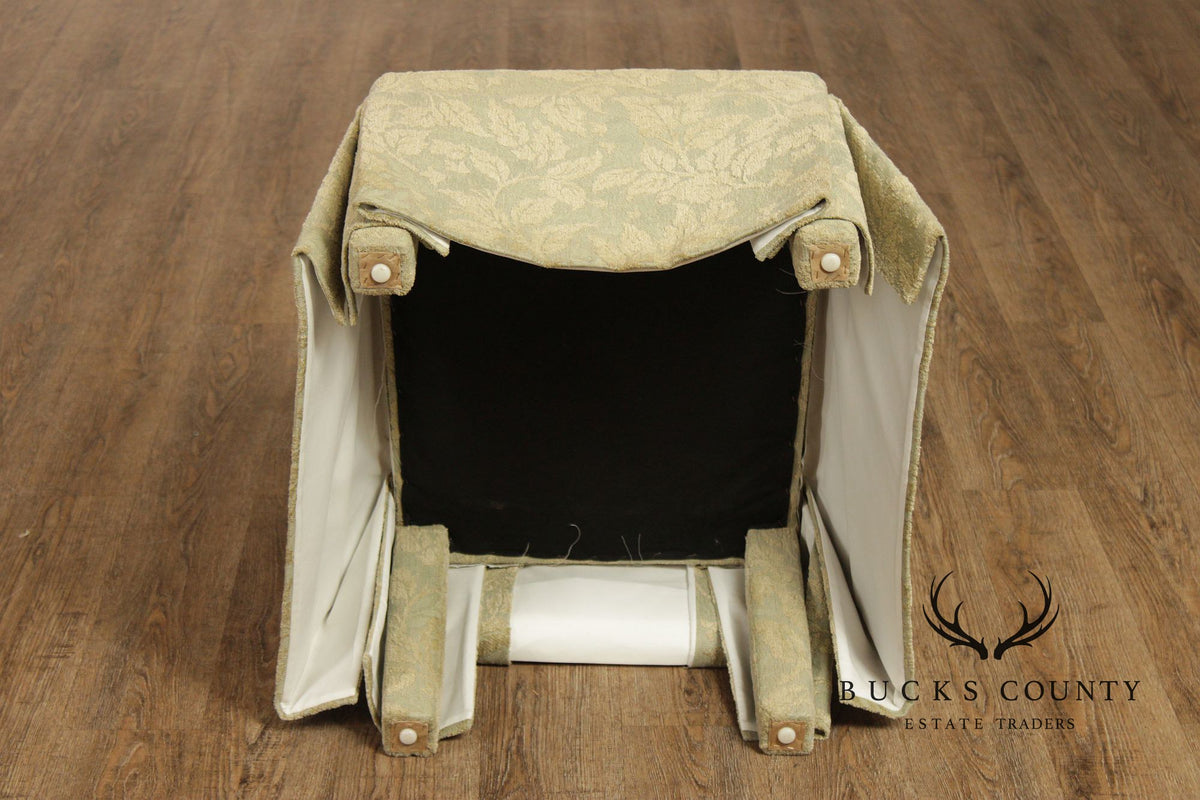 Pair of Upholstered Slipper Dining Side Chairs