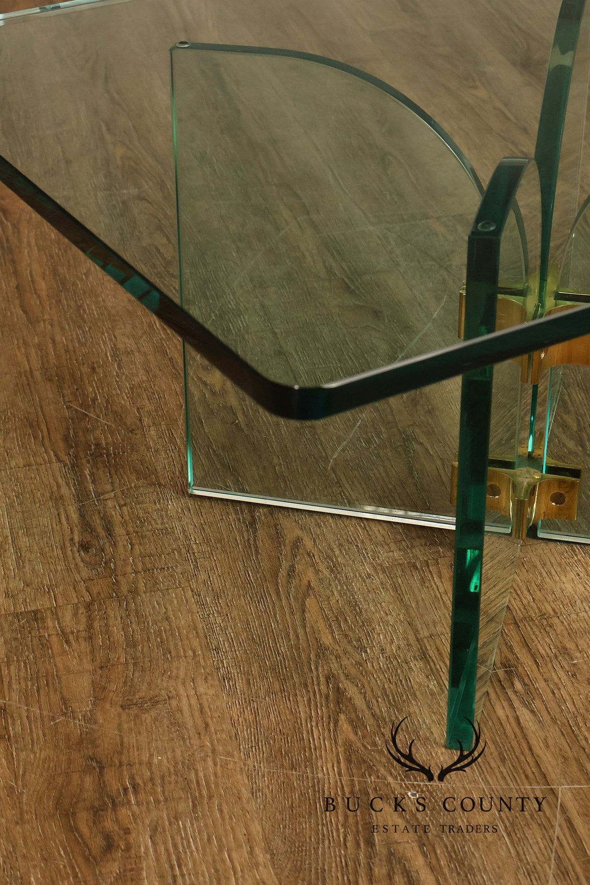 Post-Modern Glass Top Coffee Table