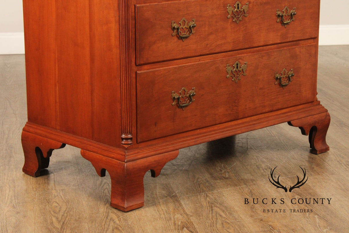 Virginia Craftsmen Reproductions Chippendale Style Cherry Highboy