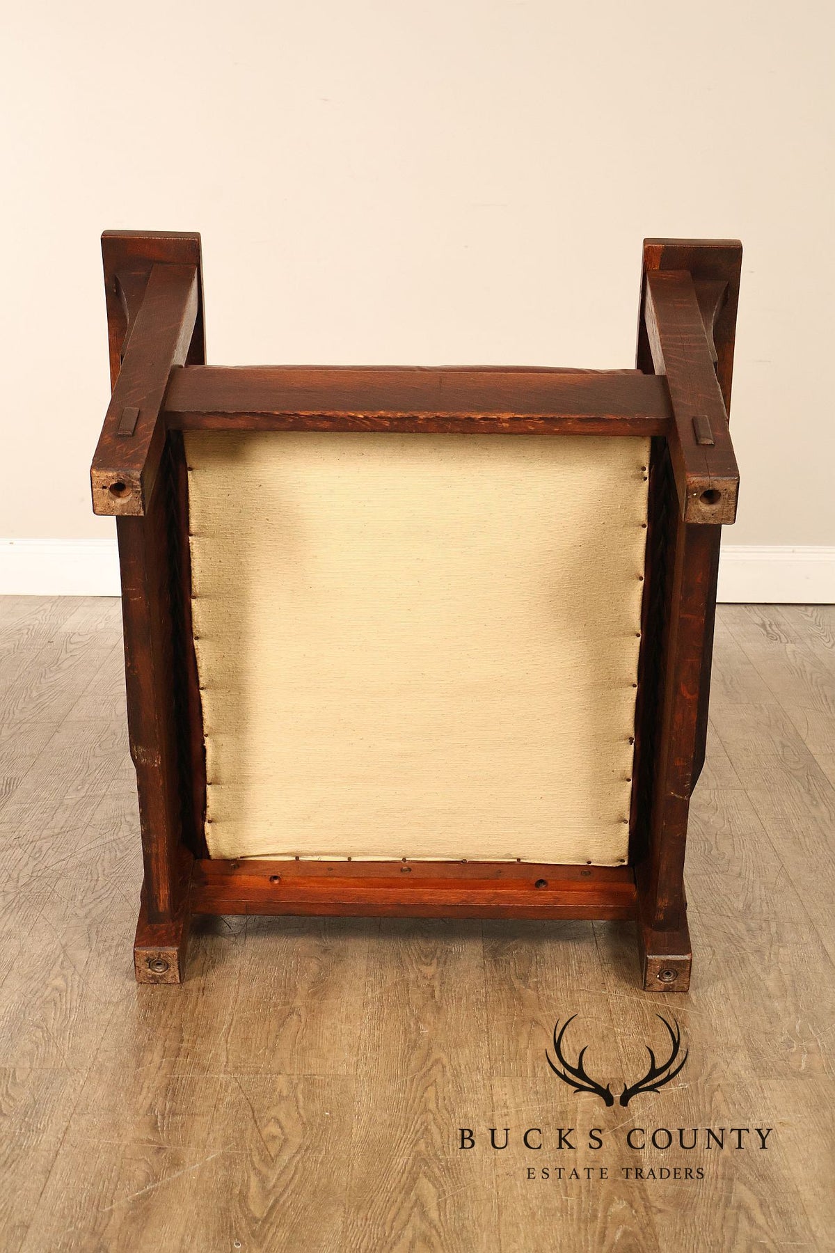 Antique Gustav Stickley No. 369 Mission Oak Reclining Morris Chair