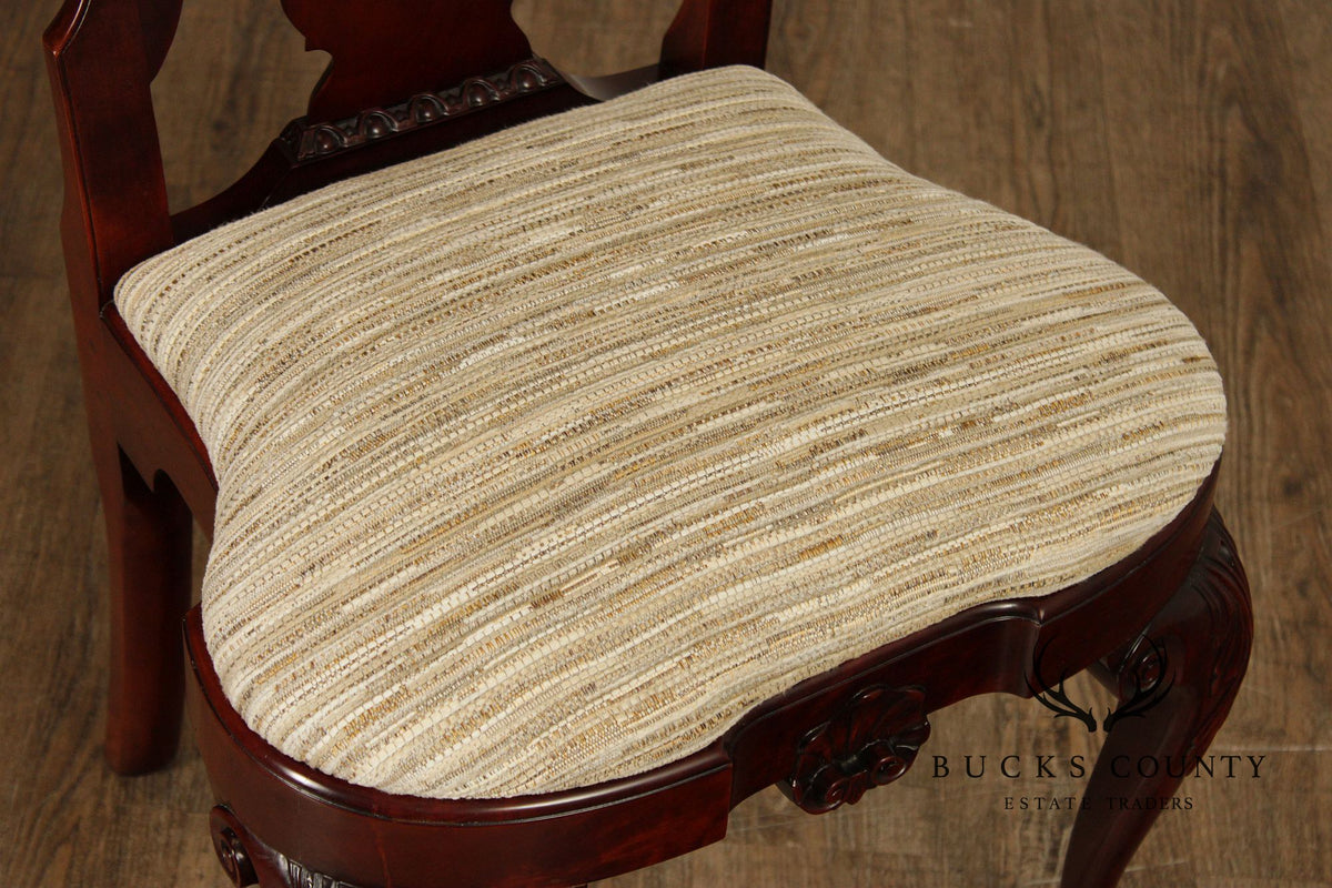 Kindel Winterthur Collection Set Of Six Carved Dining Chairs