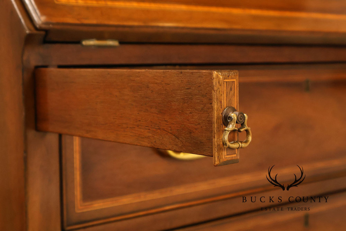 Kittinger Georgian Style Mahogany Secretary Bookcase