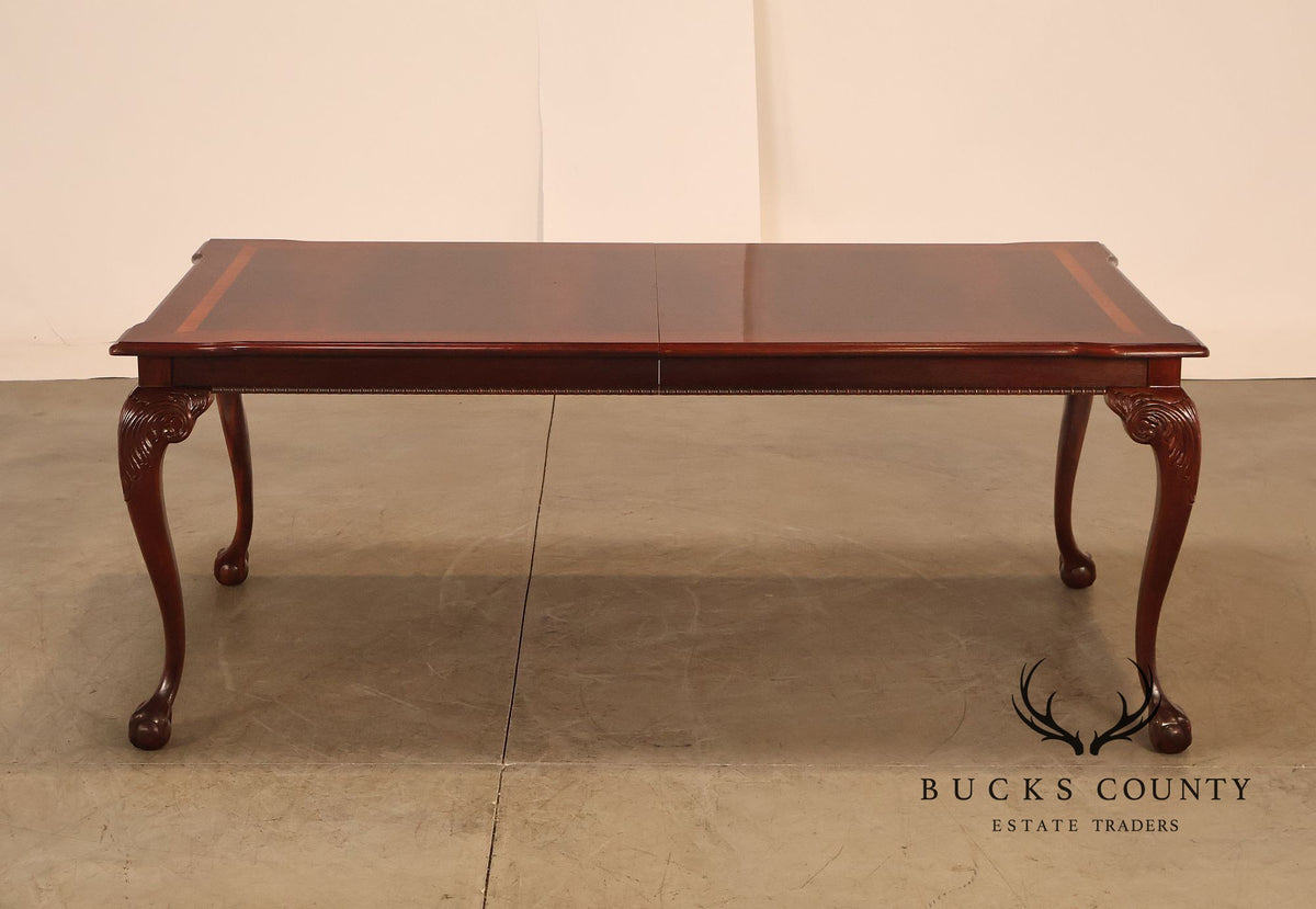 Chippendale Style Mahogany Extension Dining Table