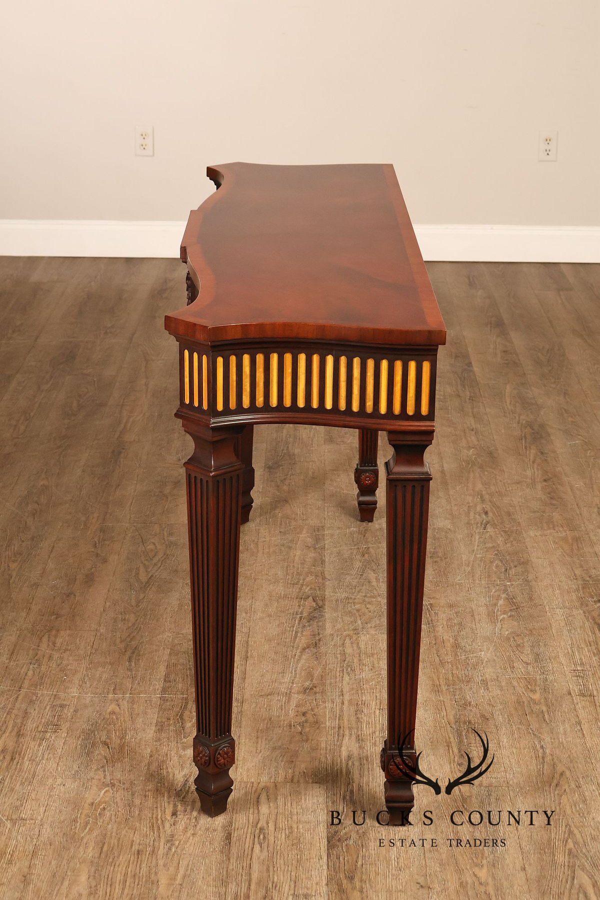 Henkel Harris Federal Style Mahogany Console Table