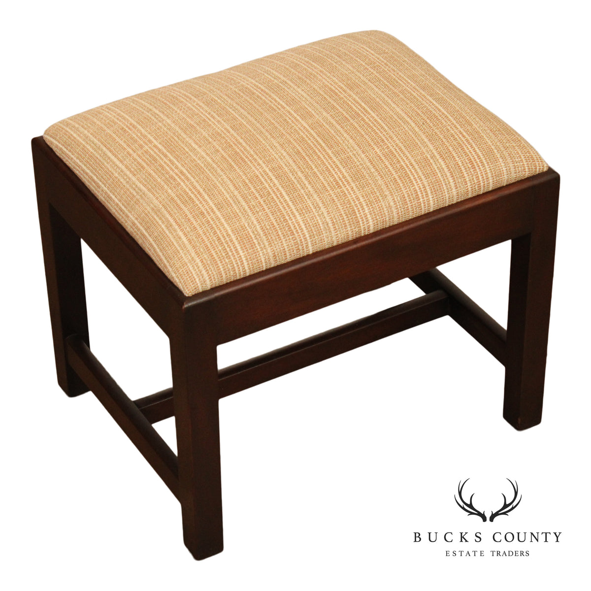 Kittinger Williamsburg Adaptation Chippendale Style Mahogany Bench