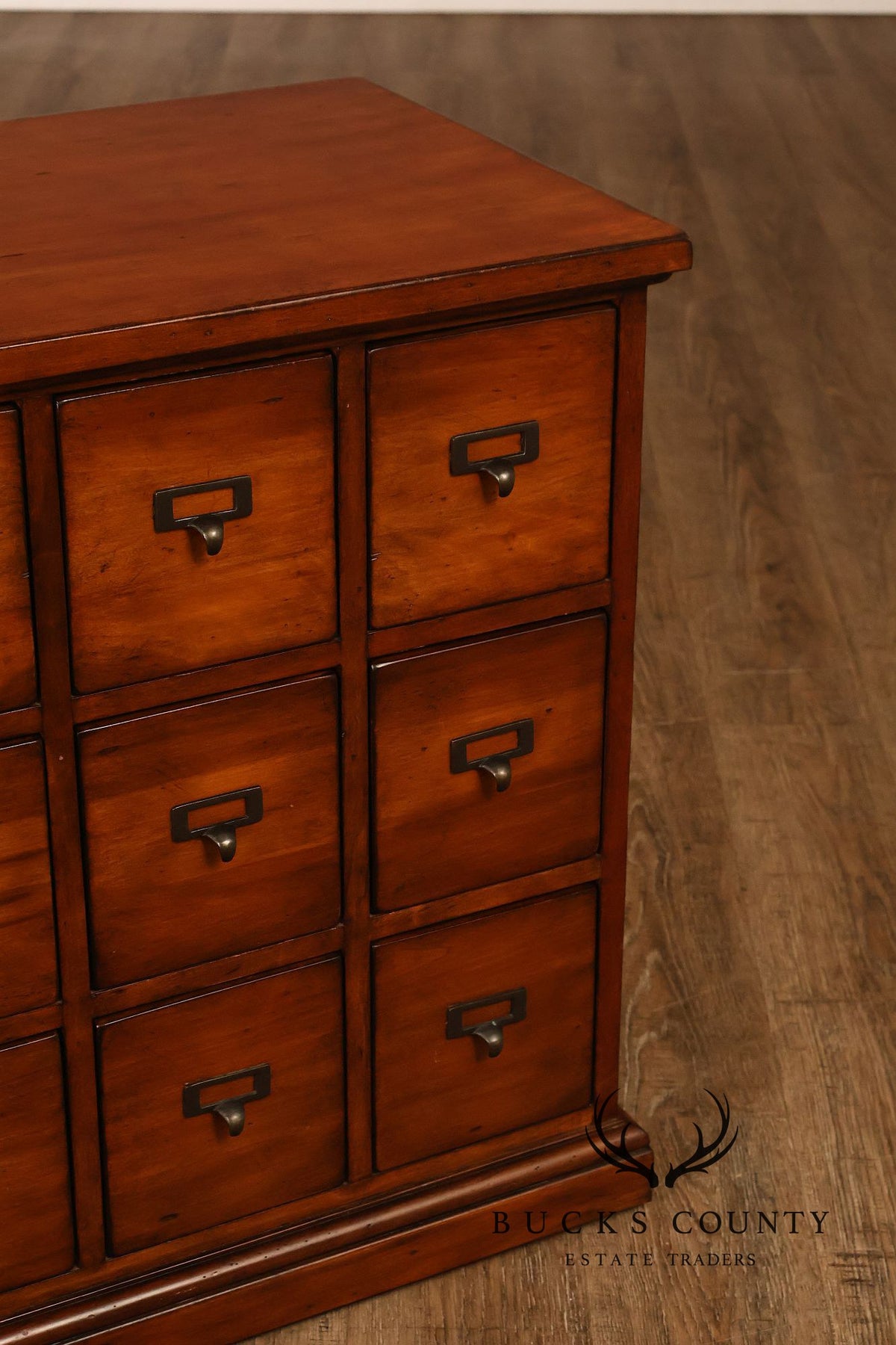 Ethan Allen Country Craftsman Apothecary Style Nine Drawer Chest